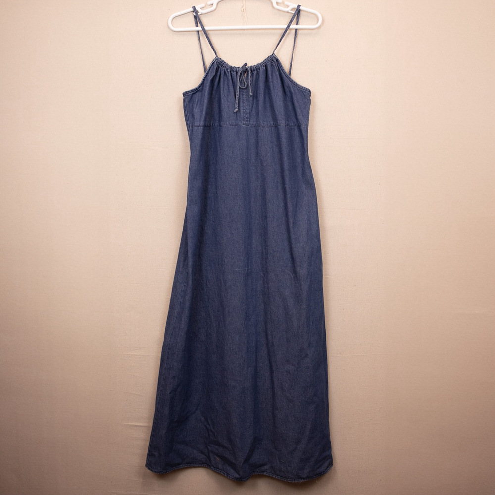 Tall Girl denim maxi dress-16